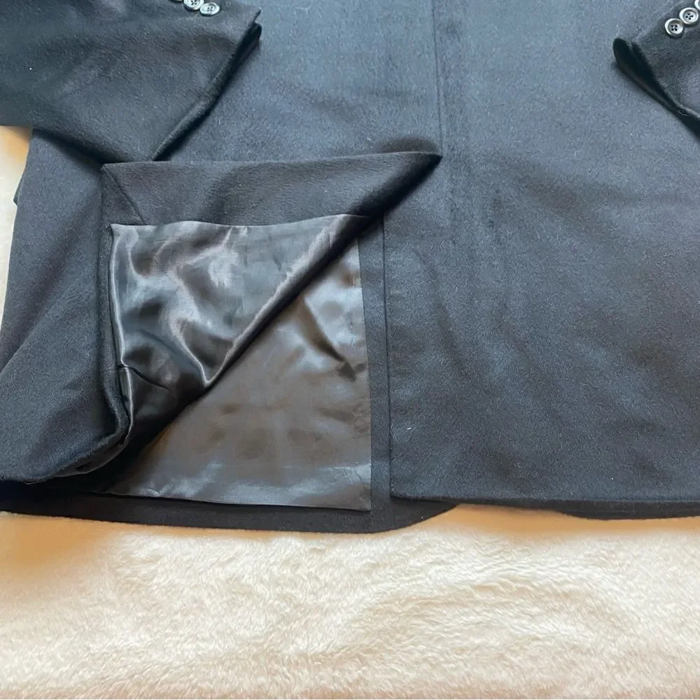 Jos A. Banks 100% Cashmere Black Sport Jacket Size 46R